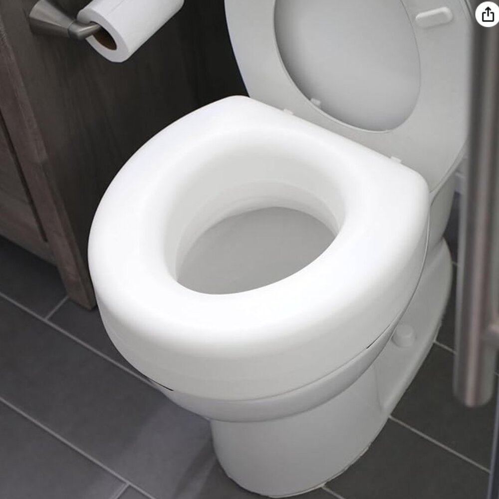 HealthSmart Enhanced Comfort 5" Raised (Round) Toilet Seat Risers